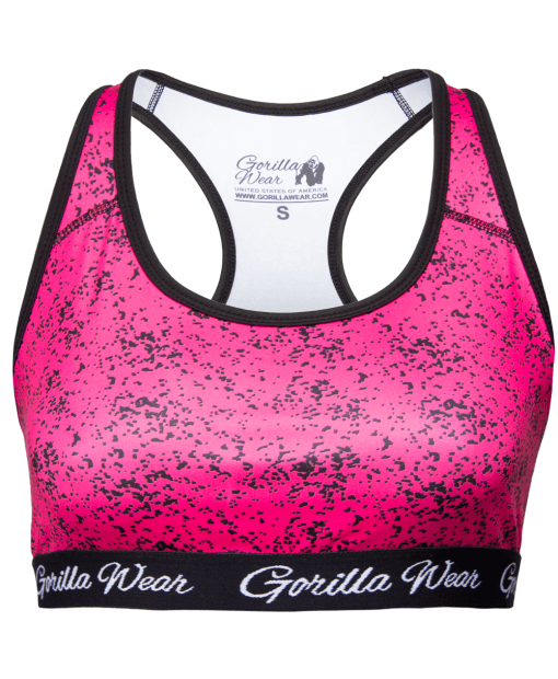 

Топ Gorilla Wear Hanna Sports Bra  Черно-розовый, Топ Gorilla Wear Hanna Sports Bra XS Черно-розовый