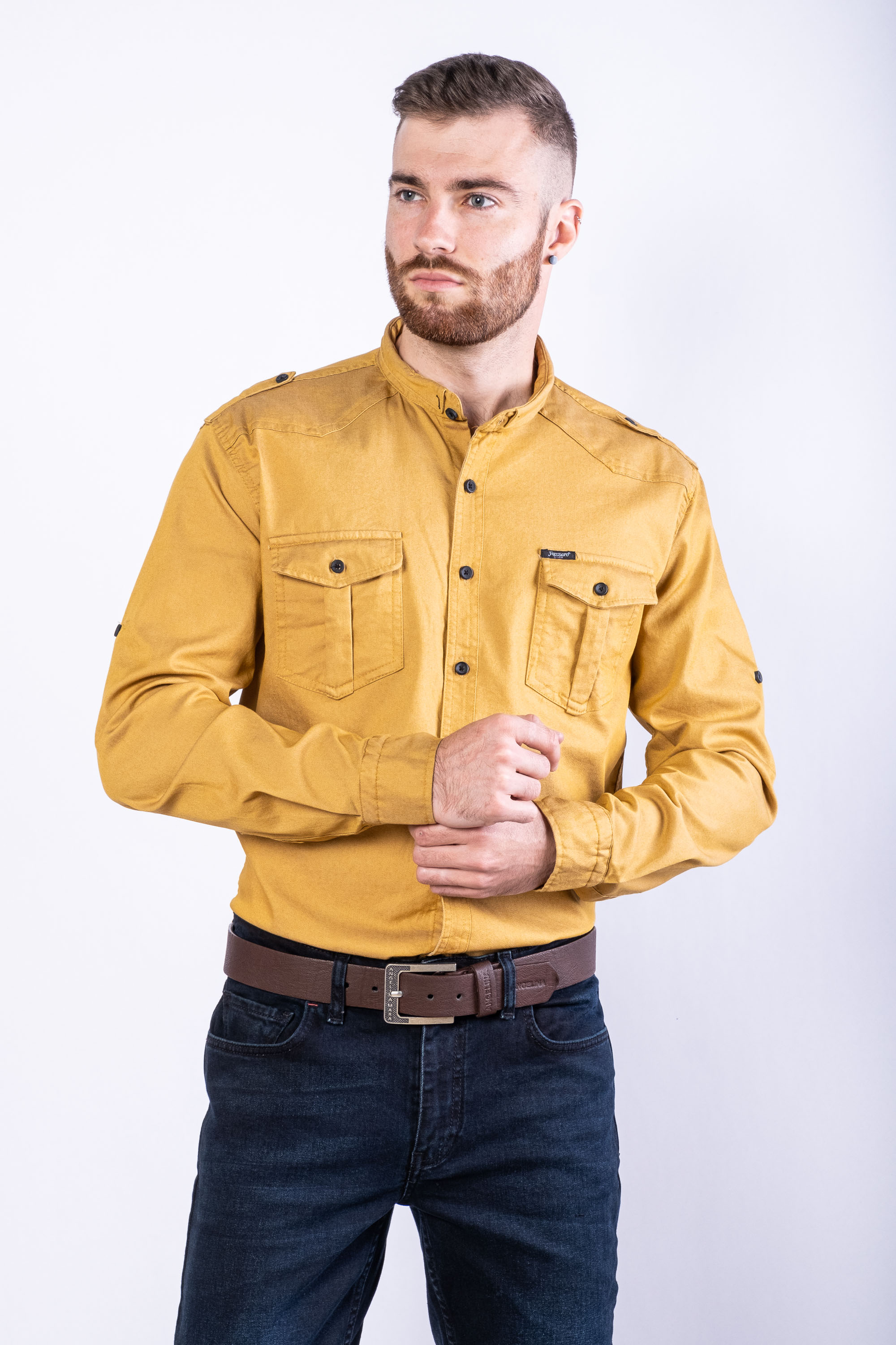 

Рубашка Time of Style 644F021-1  Горчичный, Рубашка Time of Style 644F021-1 M Горчичный