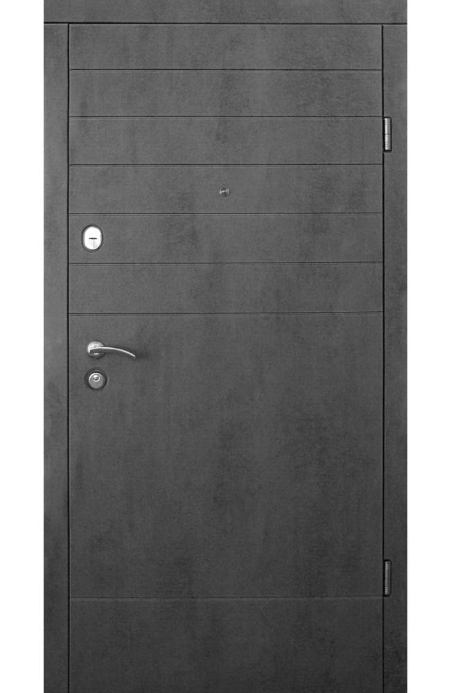 

Двери входные Qdoors Эталон Стелла 850*2050 квартира бетон темный левая