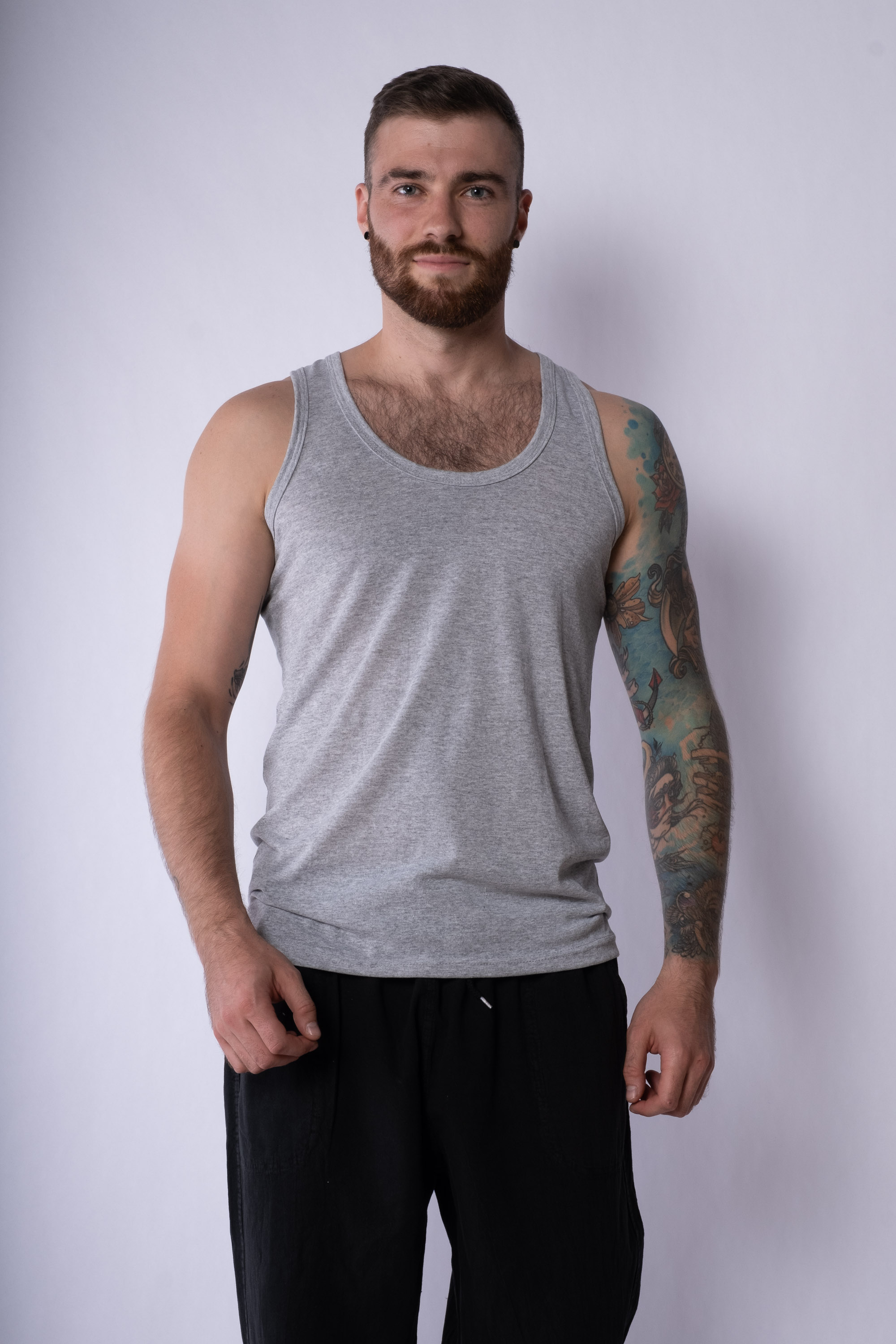 

Майка однотонная базовая Time of Style 641F003  Серый, Майка однотонная базовая Time of Style 641F003 XL Серый