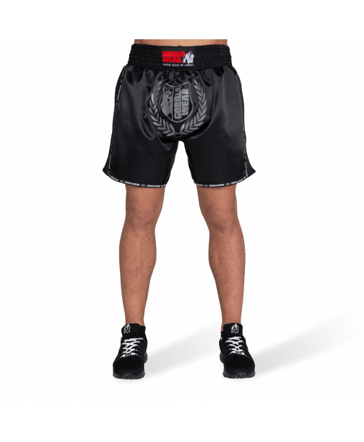 

Шорты Gorilla Wear Murdo Muay Thai / Kickboxing Shorts 2XL Черно-серые (9094890005)
