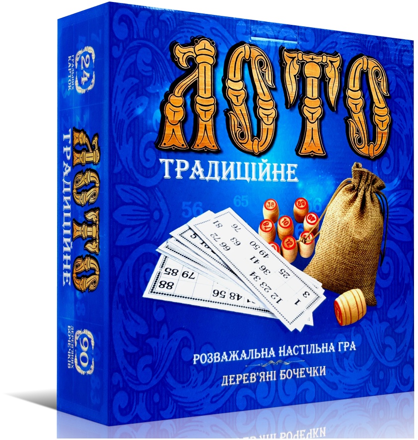 

"Лото традиционное" Развлекательная настольная игра. Деревянные бочечки, Strateg