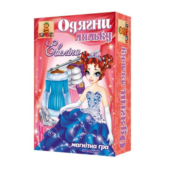 

Настольная игра на магнитах «Одень куклу. Эвелина» 800125