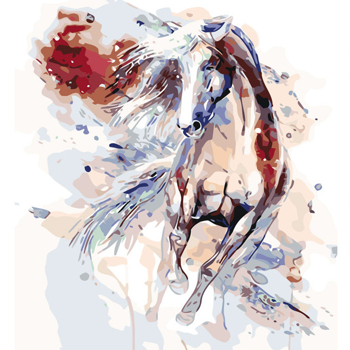 

Картина по номерам "Скакун" Danko Toys KpNe-02-05 40х40 см