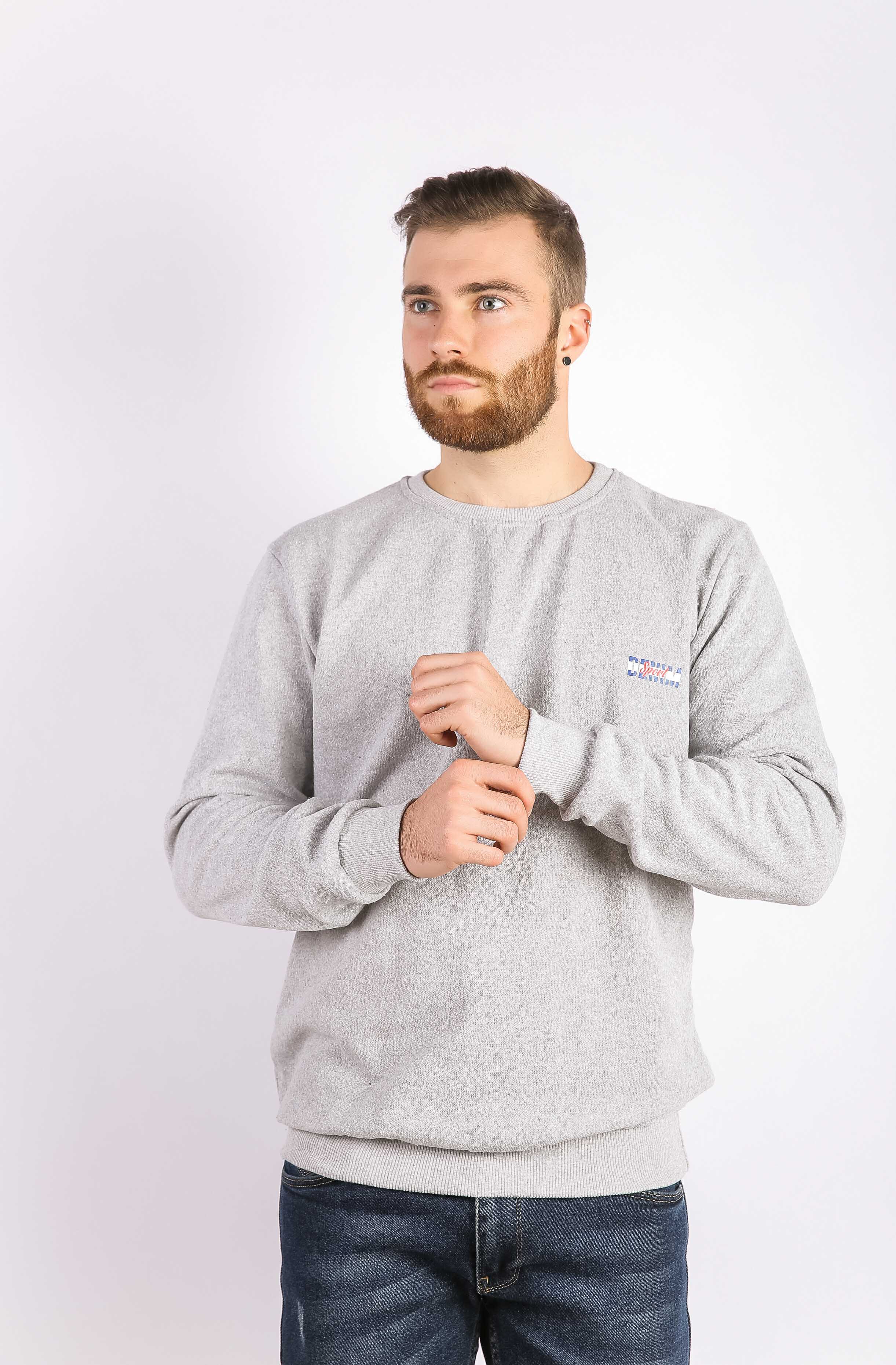

Свитшот мужской светло-серый Time of Style 85F557-4 XXL Светло-серый