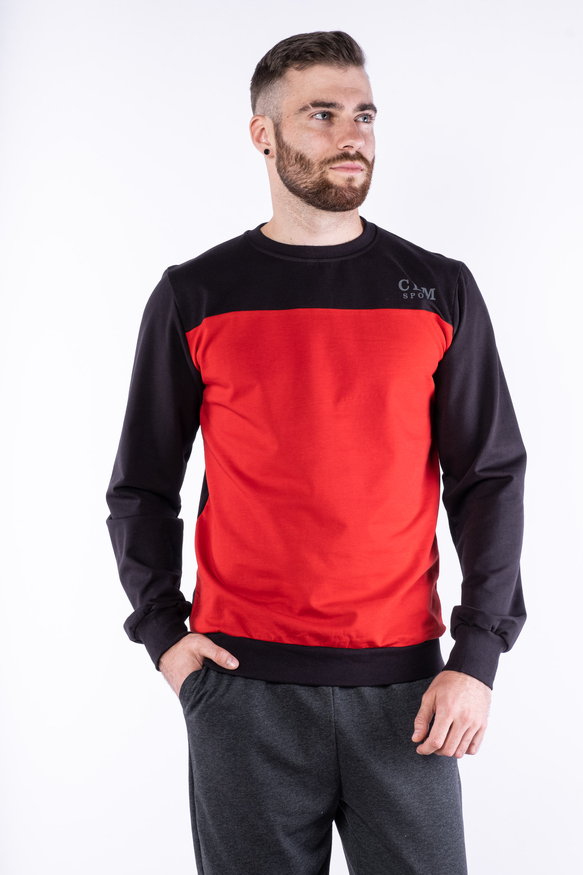 

Свитшот Time of Style 85F475 XL Черно-красный
