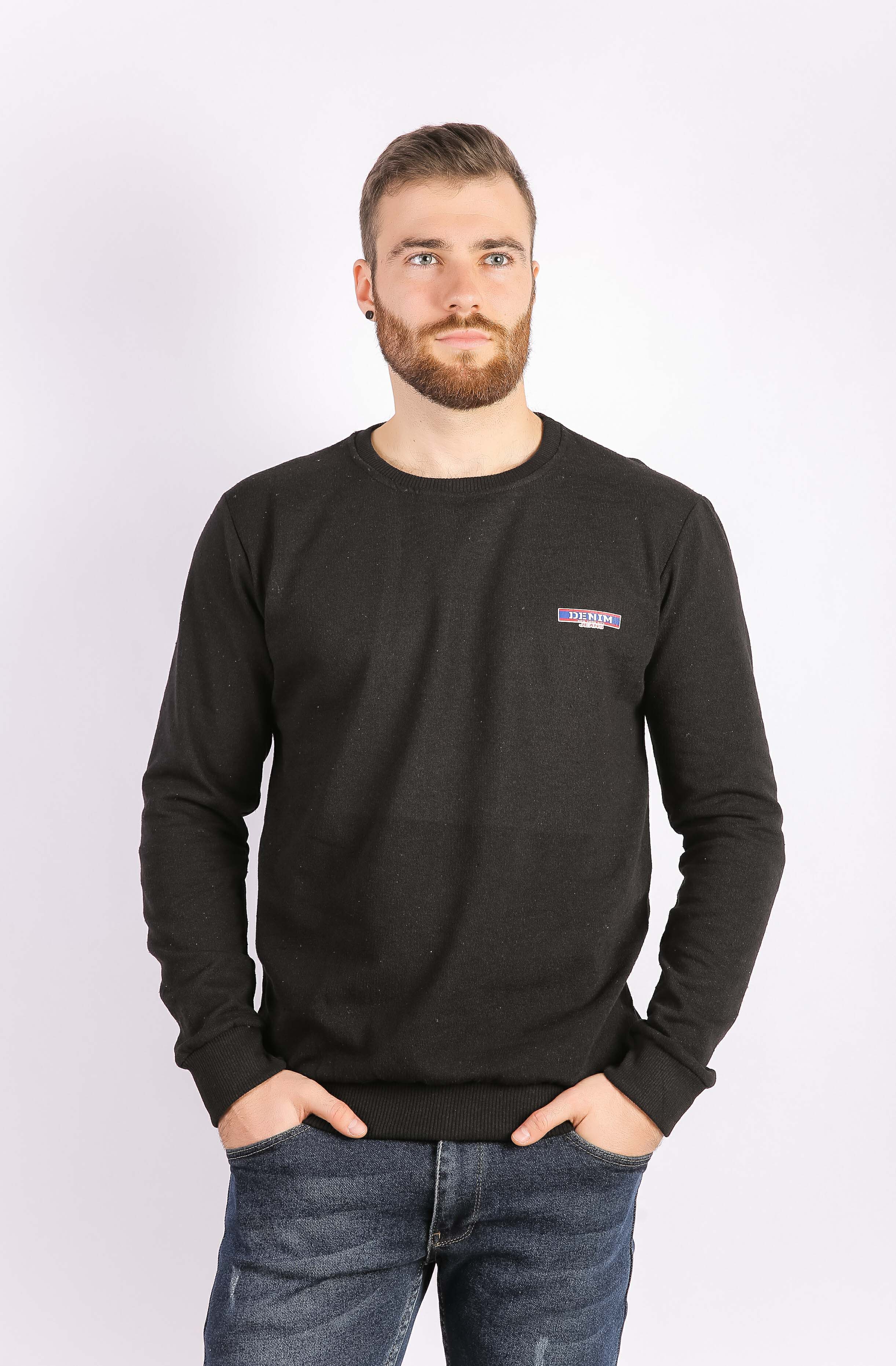 

Свитшот мужской черный Time of Style 85F554-1  Черный, Свитшот мужской черный Time of Style 85F554-1 M Черный