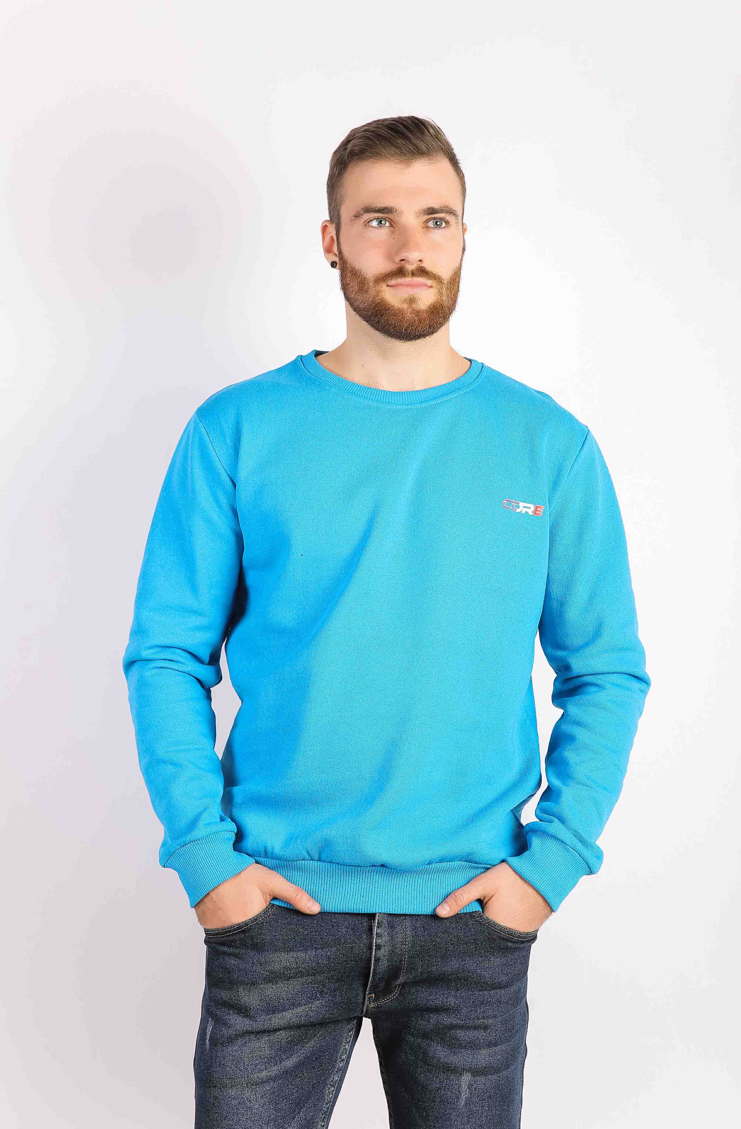 

Свитшот мужской бирюзовый Time of Style 85F539-5  Бирюзовый, Свитшот мужской бирюзовый Time of Style 85F539-5 M Бирюзовый