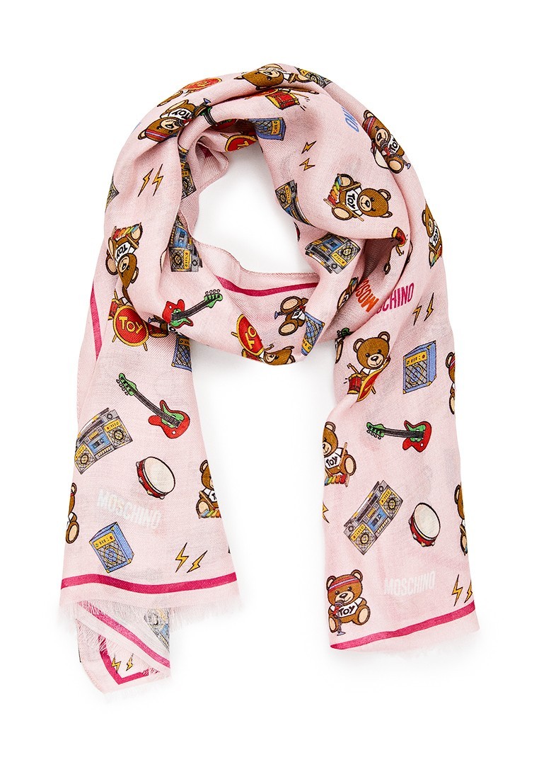 

Шарф Moschino женский розовый (3313-2)