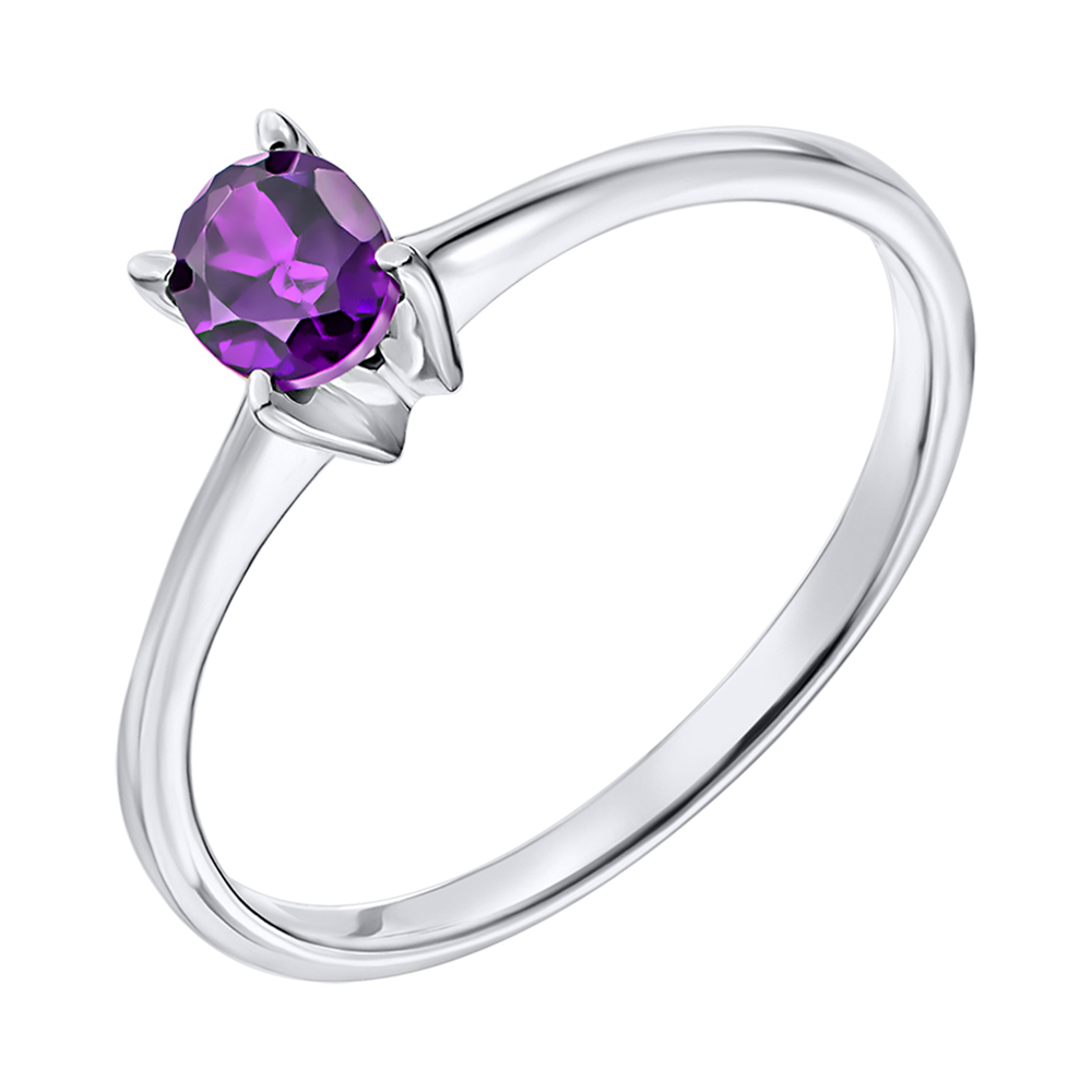 

Серебряное кольцо с аметистом 000125600 17 размера