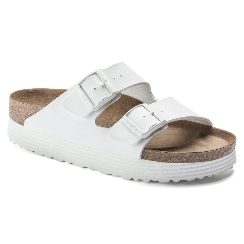 

Шлепанцы ортопедические Arizona Papillio platform Birkenstock (арт.BRK-1018581N), Белый (36)