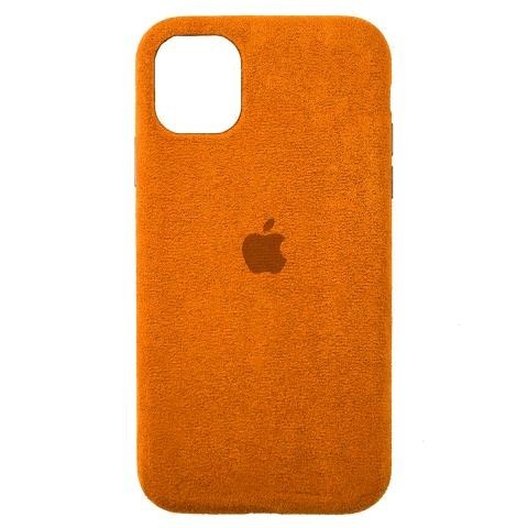 

Чехол Без бренда Alcantara для iPhone 12/12 Pro Orange