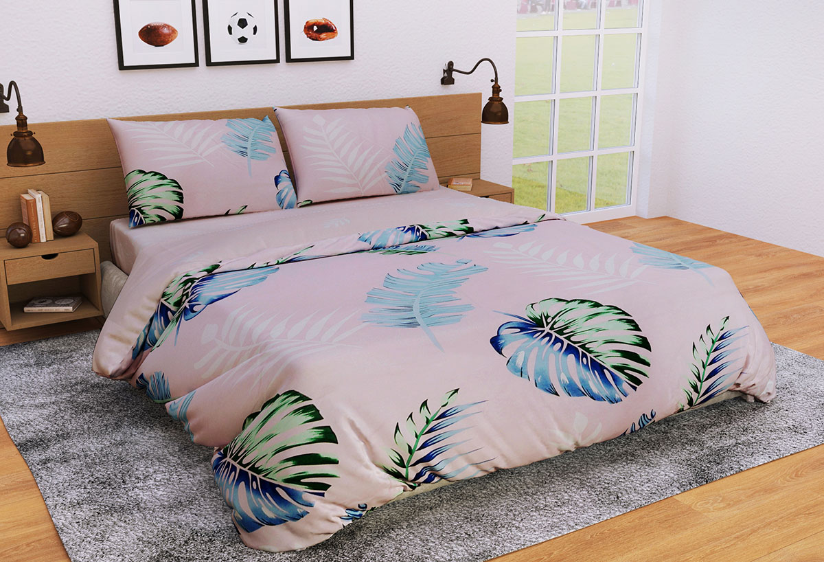 

Постельное белье Ранфорс Органик Р 550Д Leleka-Textile двуспальный цветной (1718/5183)