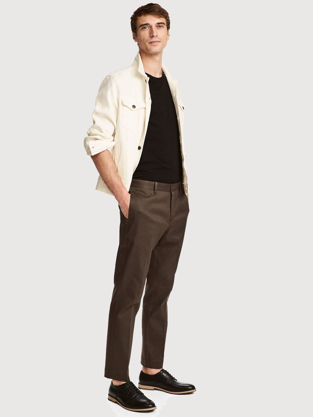 

Брюки H&M 0481420  Хаки, Брюки H&M 0481420 46 Хаки
