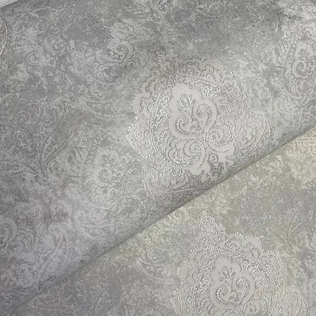 

Обои виниловые на флизелиновой основе Гомельобои Лукка 1,06х10,05м серый (21651-2)