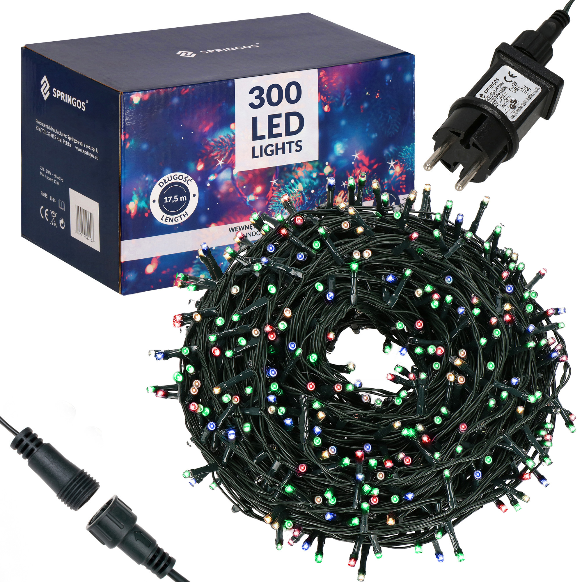 

Гірлянда вулична (зовнішня) Springos 15 м 300 LED CL0322 Mix