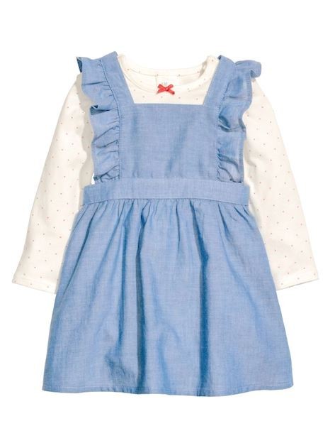 

Комплект (лонгслів + сарафан) H&M 62см (0565258002)