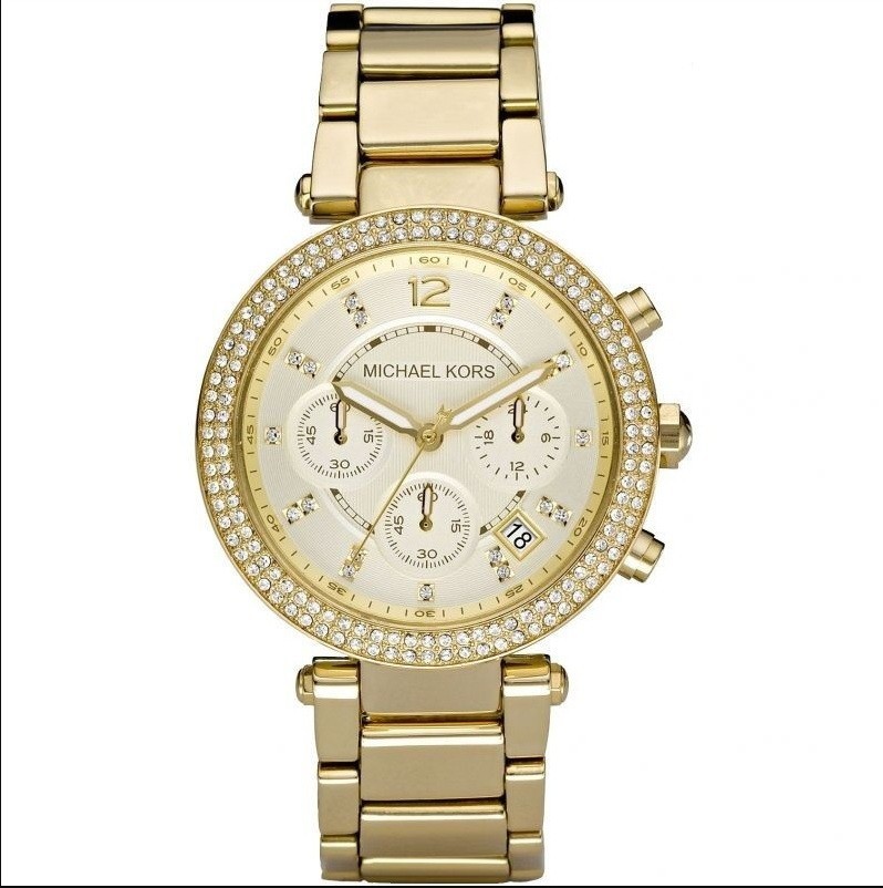 

Часы женские Michael Kors Parker MK5354 Chronograph Gold Dial Women's 39 MM Watch