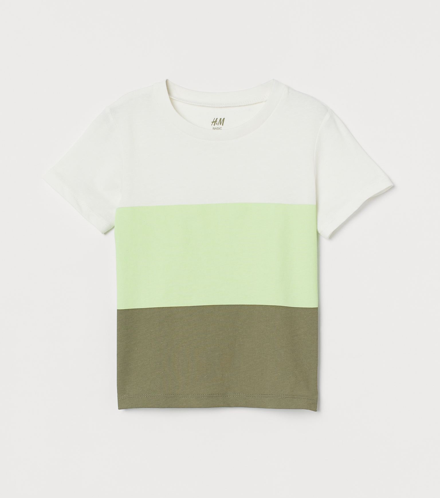 

Футболка детская H&M в полоску белая 98