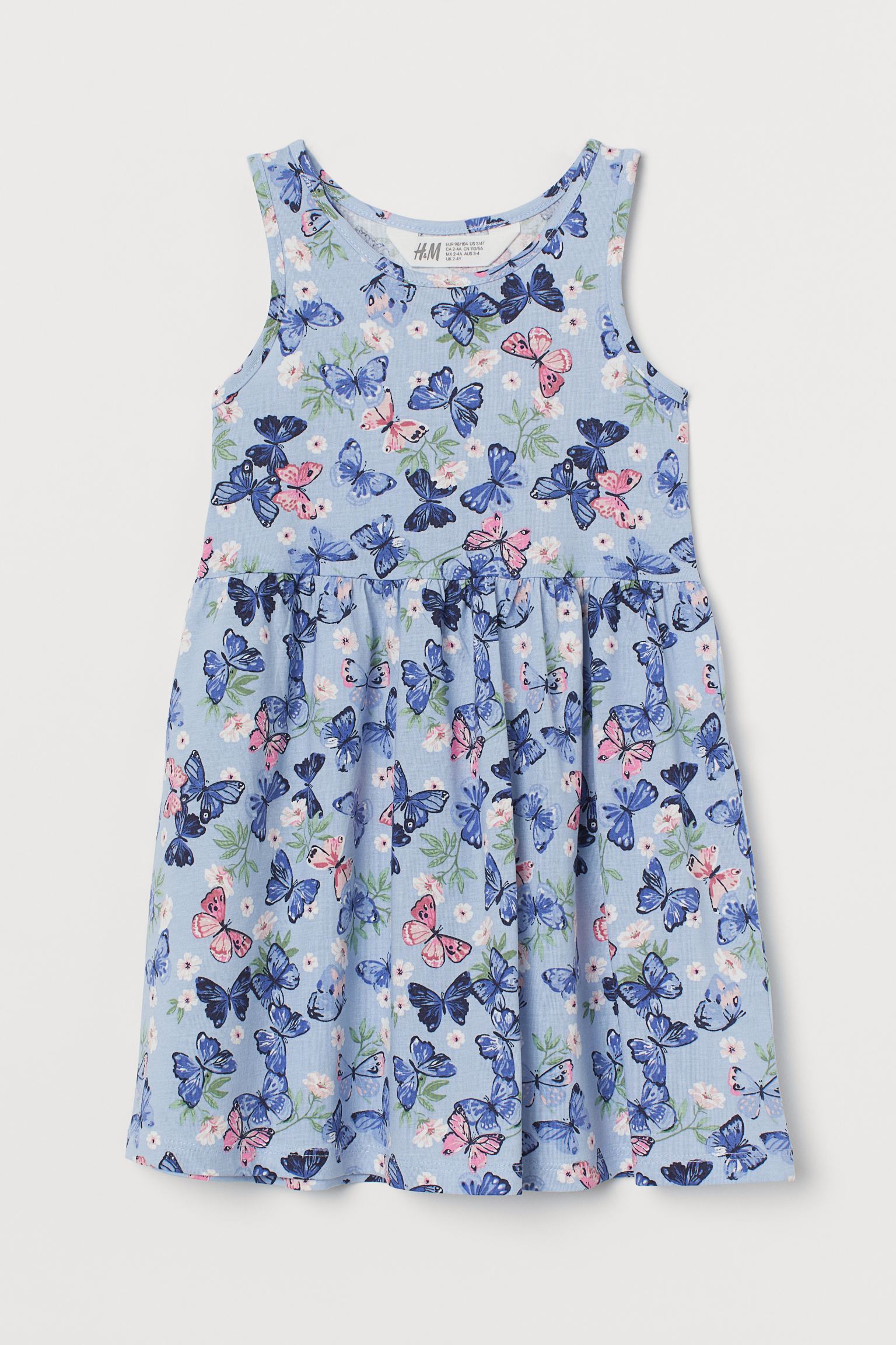 

Сарафан детский H&M с бабочками голубой 92