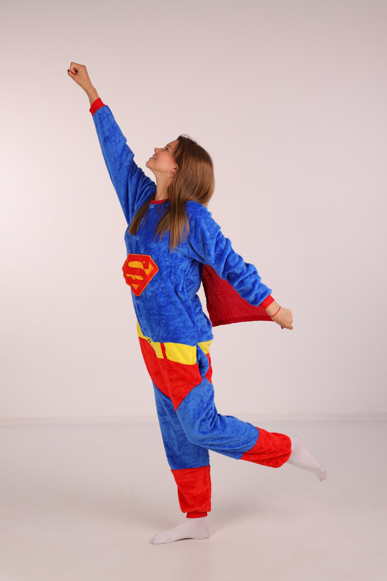 

Пижама Кигуруми Kigurumi Супермен Superman Для Детей И Подростков Синий 145-155 см. (1079/1)