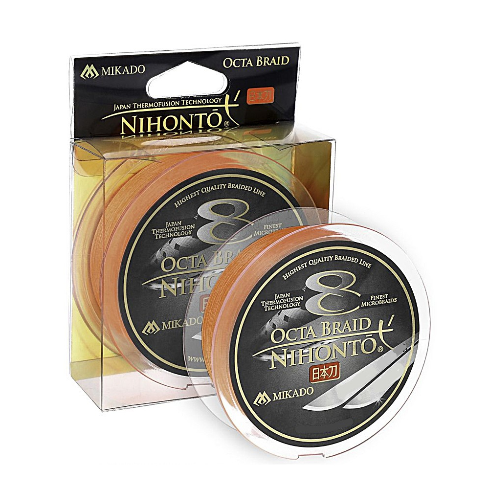 

Шнур Mikado Nihonto 8 Octa Braid 150m 0.12mm 8.9kg orange (Z24O-012)