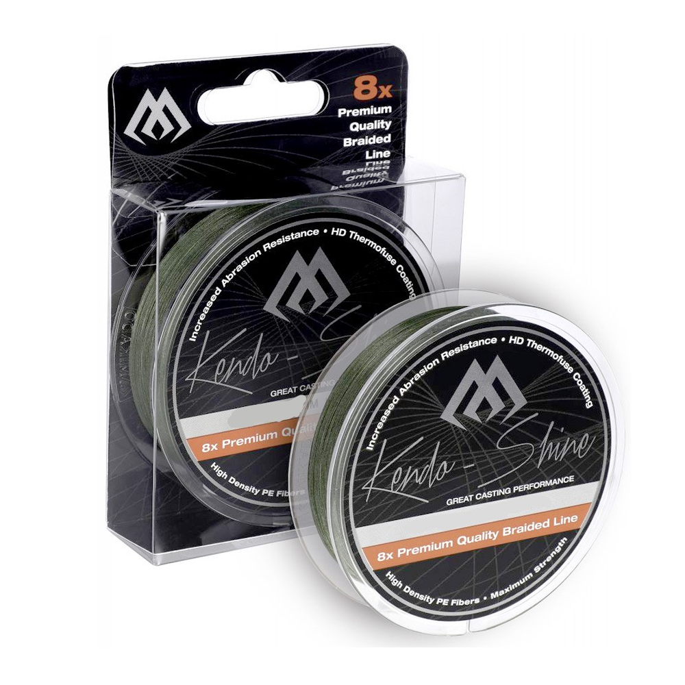 

Шнур Mikado Kendo Shine Braid 150m 0.14mm 11.75kg green (ZKS00G-150-014)