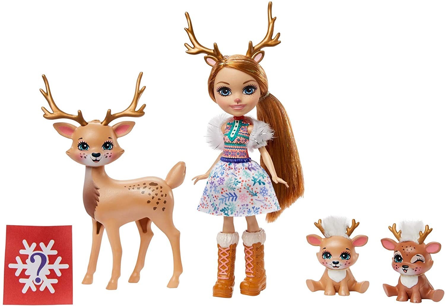 

Игровой набор Mattel Энчантималс Семья северных оленей Рейни Enchantimals Family Toy Set with Rainey Reindeer Doll (GNP17)