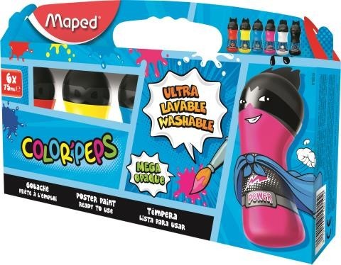 

Краски гуашевые COLOR PEPS 6 цветов по 75 мл (MP.810010)