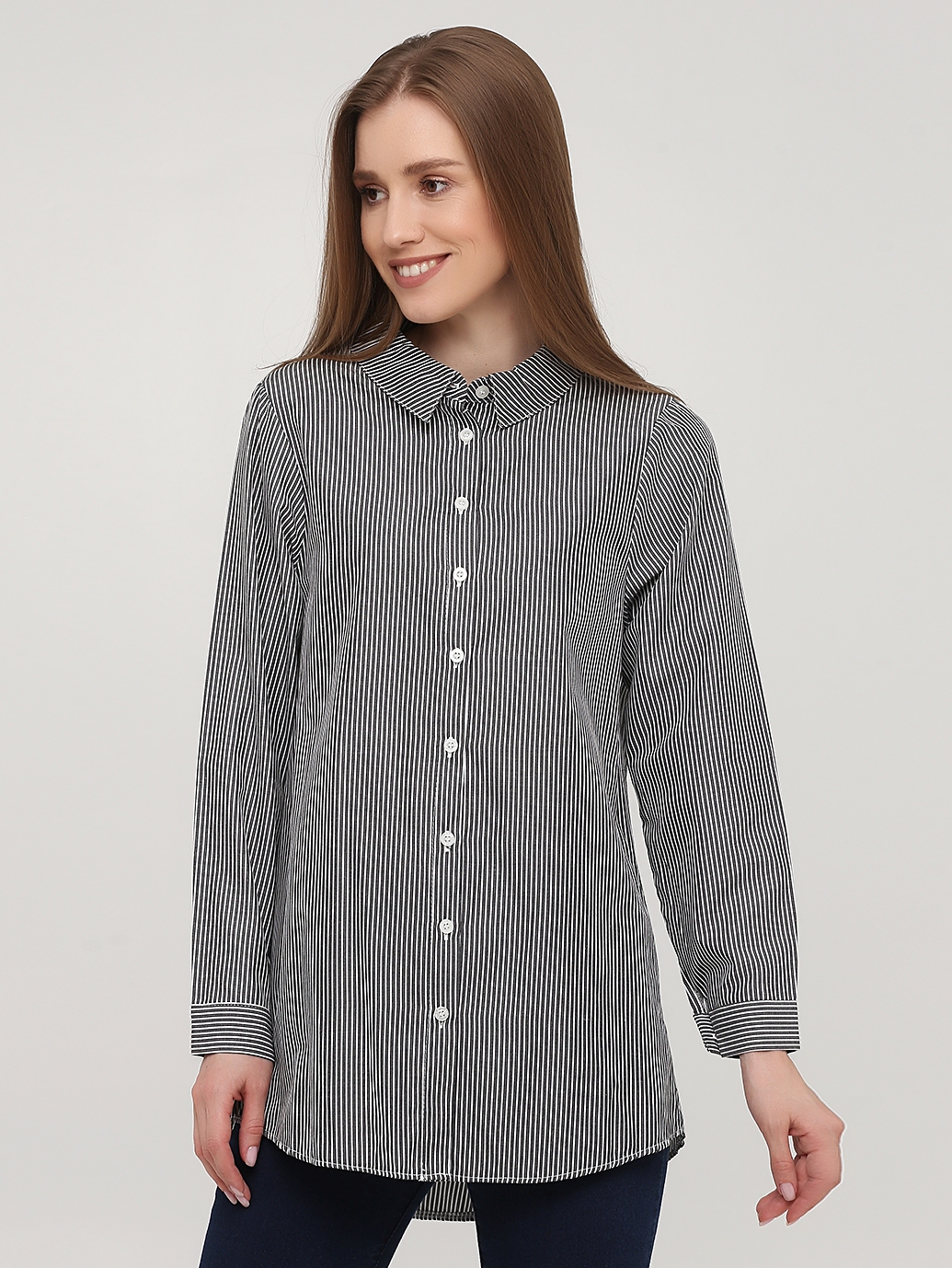 

Рубашка BEBE PLUS 23469  Серый, Рубашка BEBE PLUS 23469 S Серый