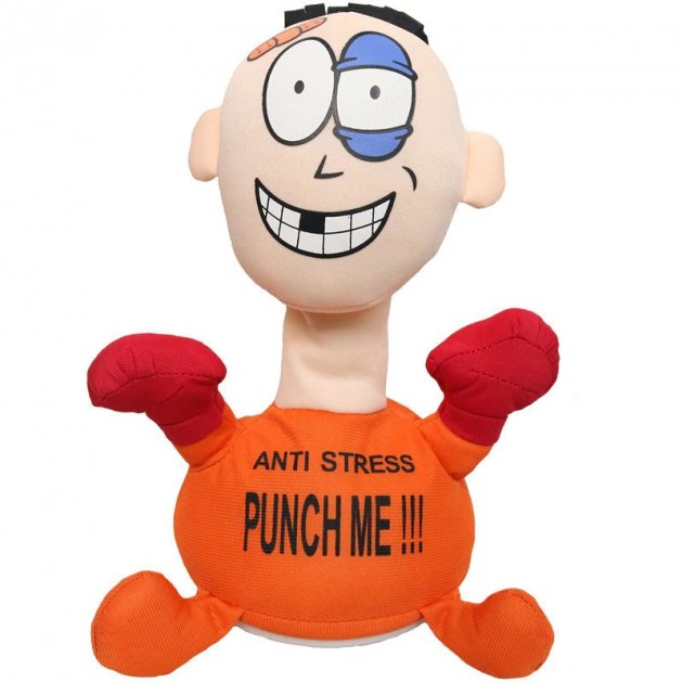 

Мягкая игрушка-антистресс PUNCH ME «Ударь меня» 27 см оранжевый