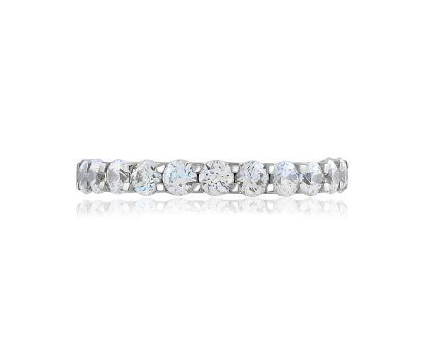 

Кольцо-дорожка из белого золота с камнем SWAROVSKI Zirconia,КД4280/1SW, 18 размер
