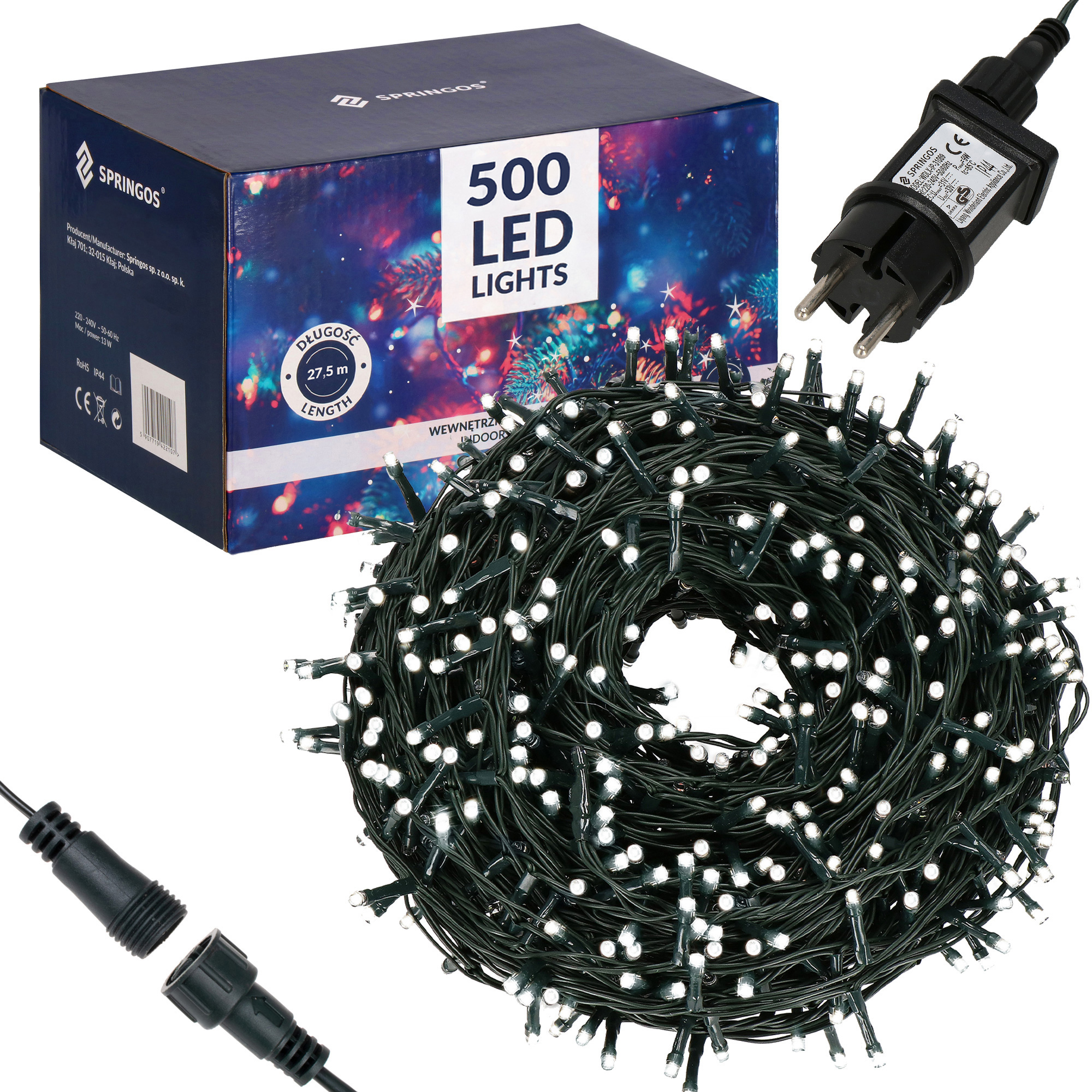 

Гирлянда уличная (наружная) Springos 25 м 500 LED CL0520 Cold White