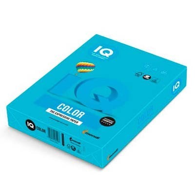 

Папір кольоровий IQ А4 160 г/м2 Intensive AB48 синій 250 аркушів (AB48/A4/160/IQ)