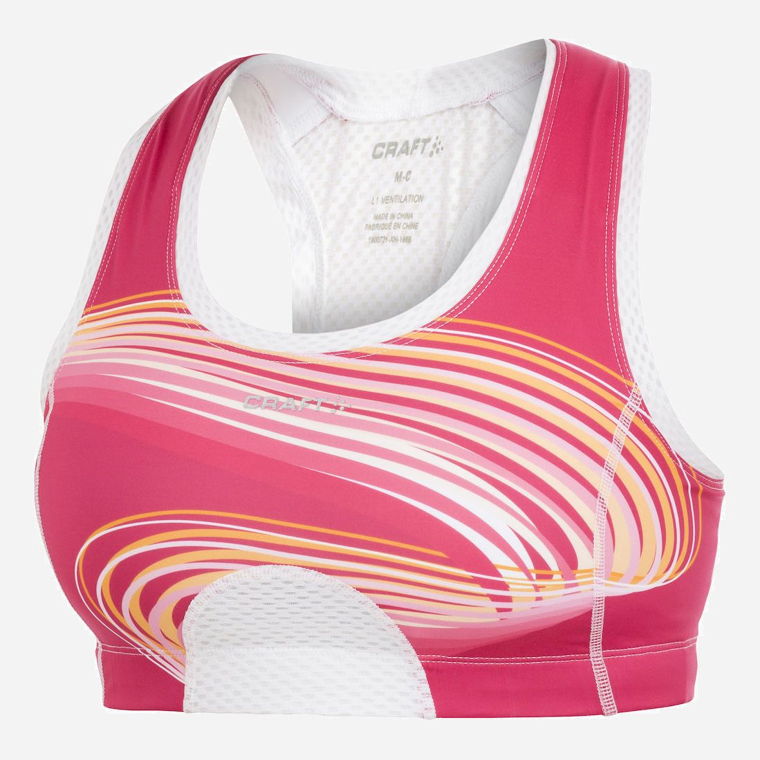 

Спортивный бюстгальтер Craft Sport Super Bra Woman 1900722-2477 M Розовый/Белый