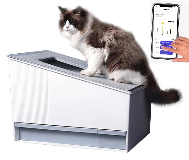 

Автоматический туалет для кошек CATVILLA WiFi Серый