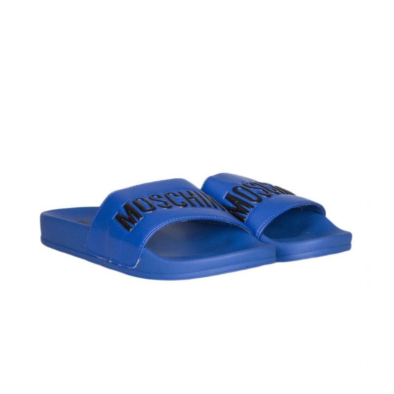 

Шлепанцы с логотипом Moschino 31 Электрик 26207/9102