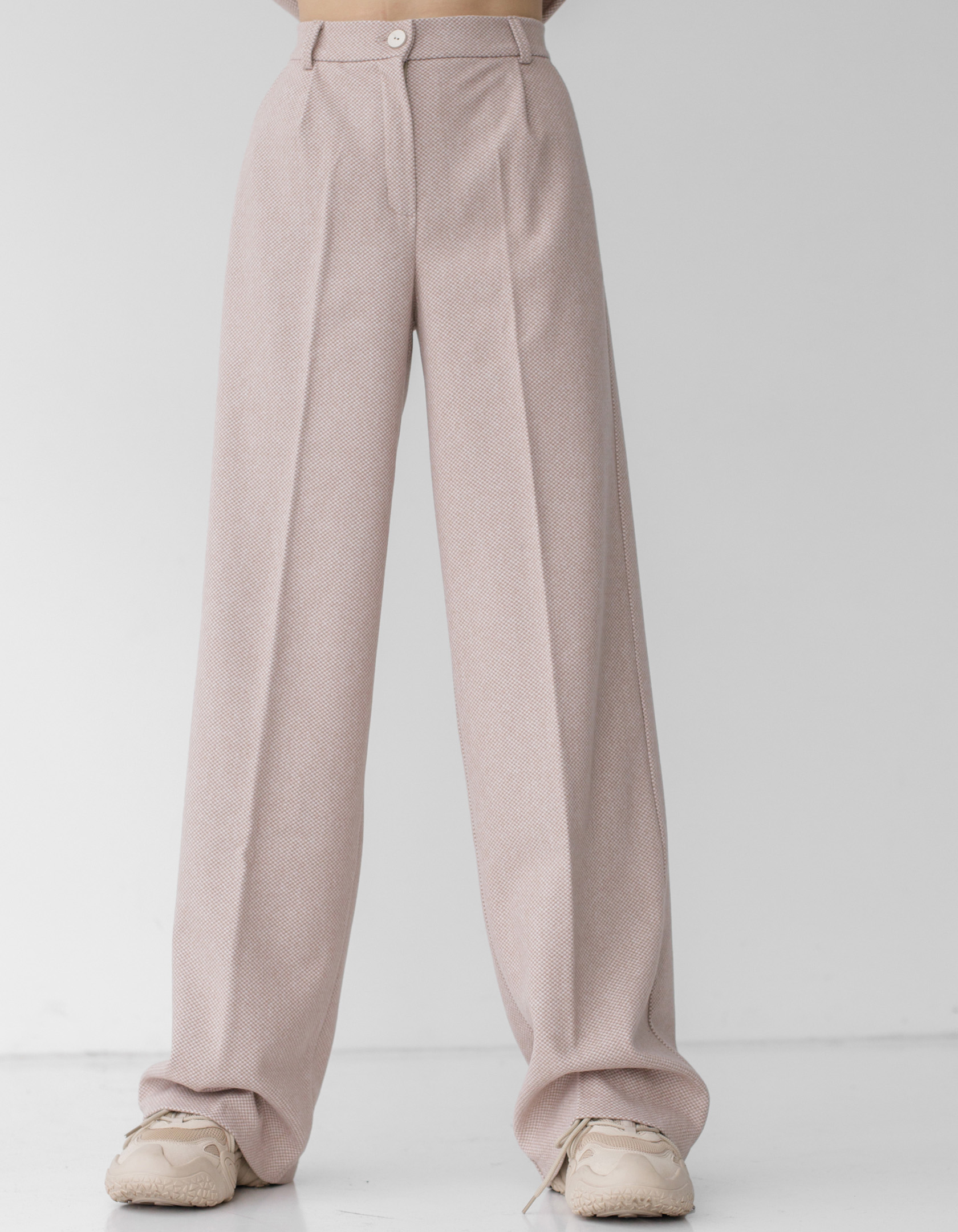 

Брюки деми Wear me женские свободные клеш на резинке  Беж 2w/17/32C, Брюки деми Wear me женские свободные клеш на резинке XS Беж 2w/17/32C