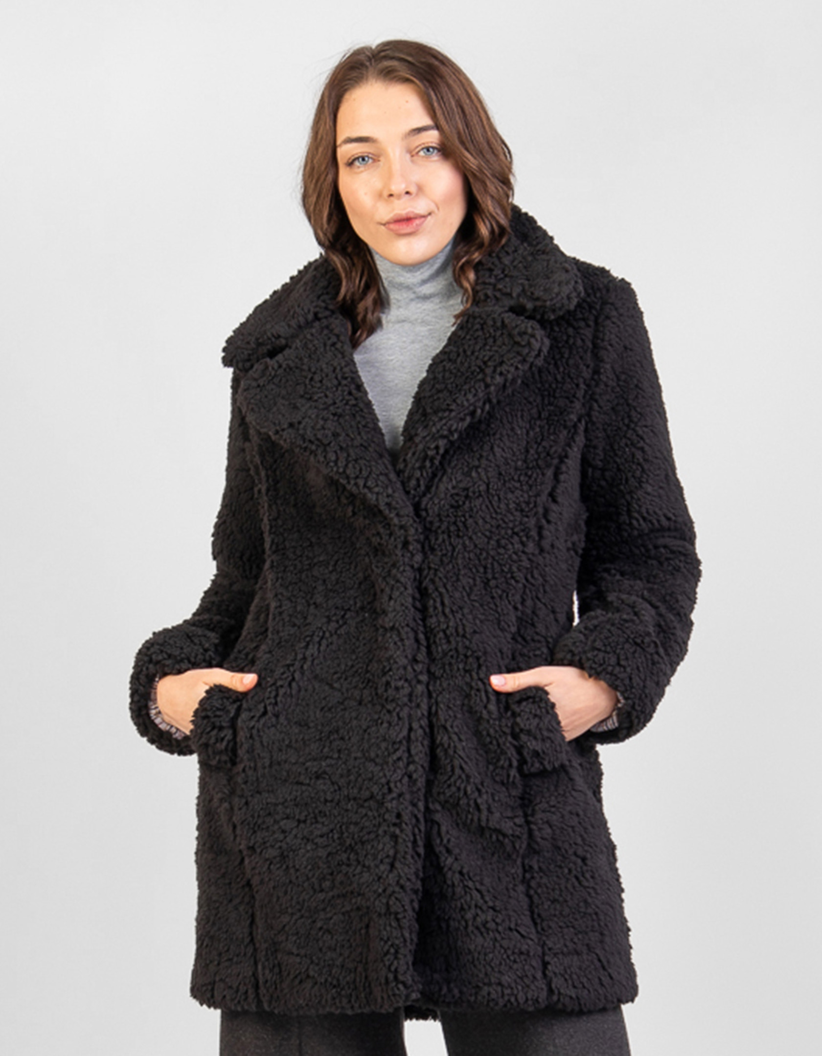 

Пальто деми Wear me шуба женское теплое модное на кнопках с воротником  Чёрный 2w/20/29, Пальто деми Wear me шуба женское теплое модное на кнопках с воротником S Чёрный 2w/20/29