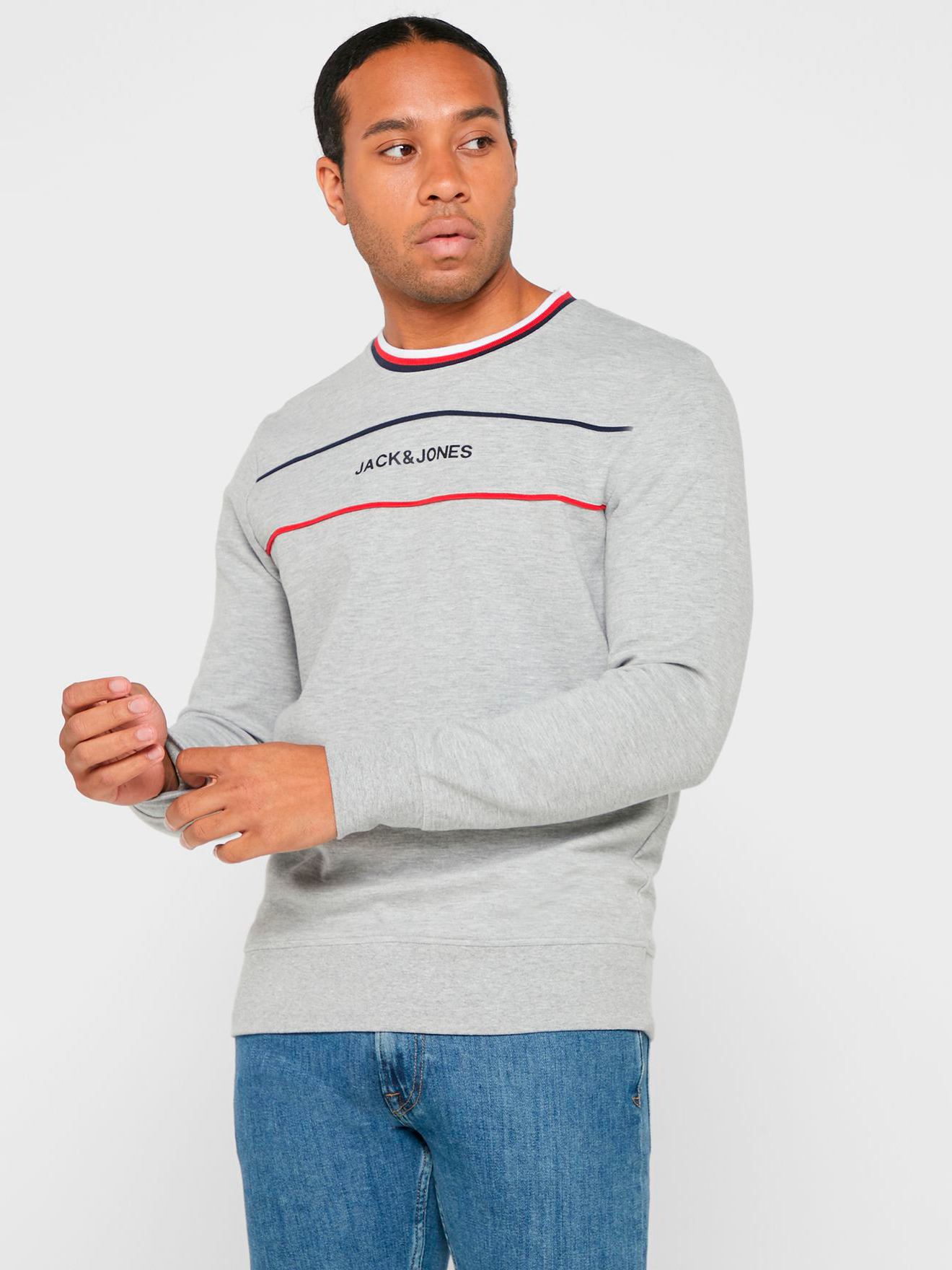 

Свитшот Jack & Jones 12189122-54013 M Light Grey Melange