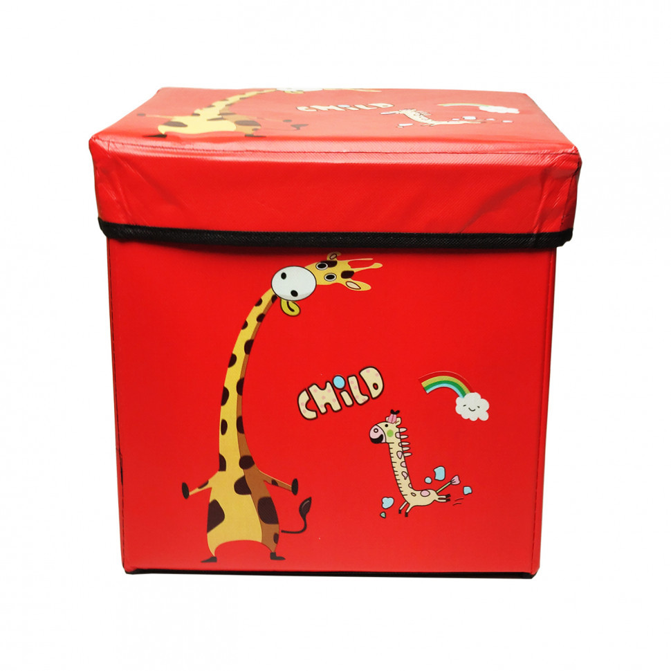 

Корзина-сундук для игрушек Metr+ CLR606 с крышкой, 35*35*50 см (Красный)
