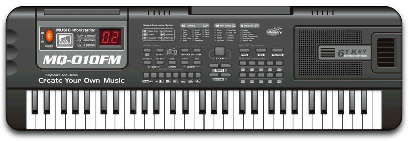 

Орган игрушечный от сети, с микрофоном MQ-010FM (61 клавиша)