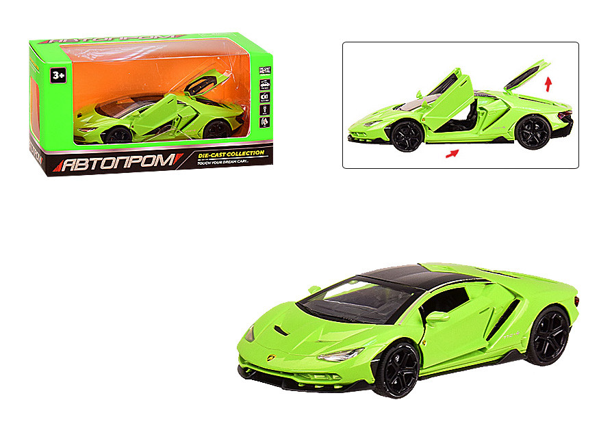 

Машинка металлическая 6602 Lamborghini 1:32 "АВТОПРОМ" (Зелёный)