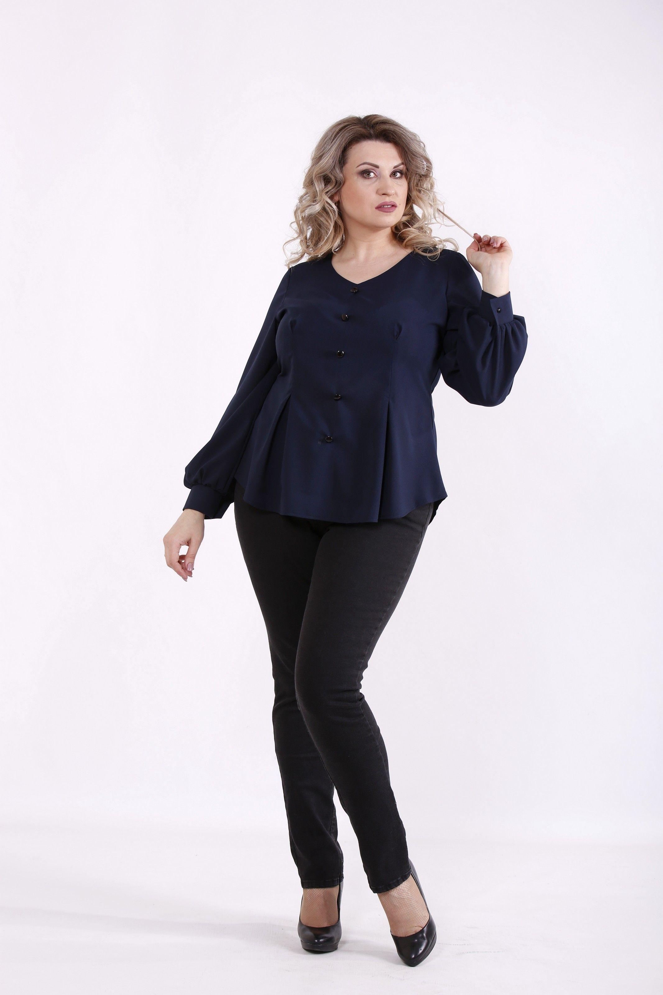 

Блузка Maximoda ЕGS01466-2 - синий, Блузка Maximoda ЕGS01466-2 60-62 синий