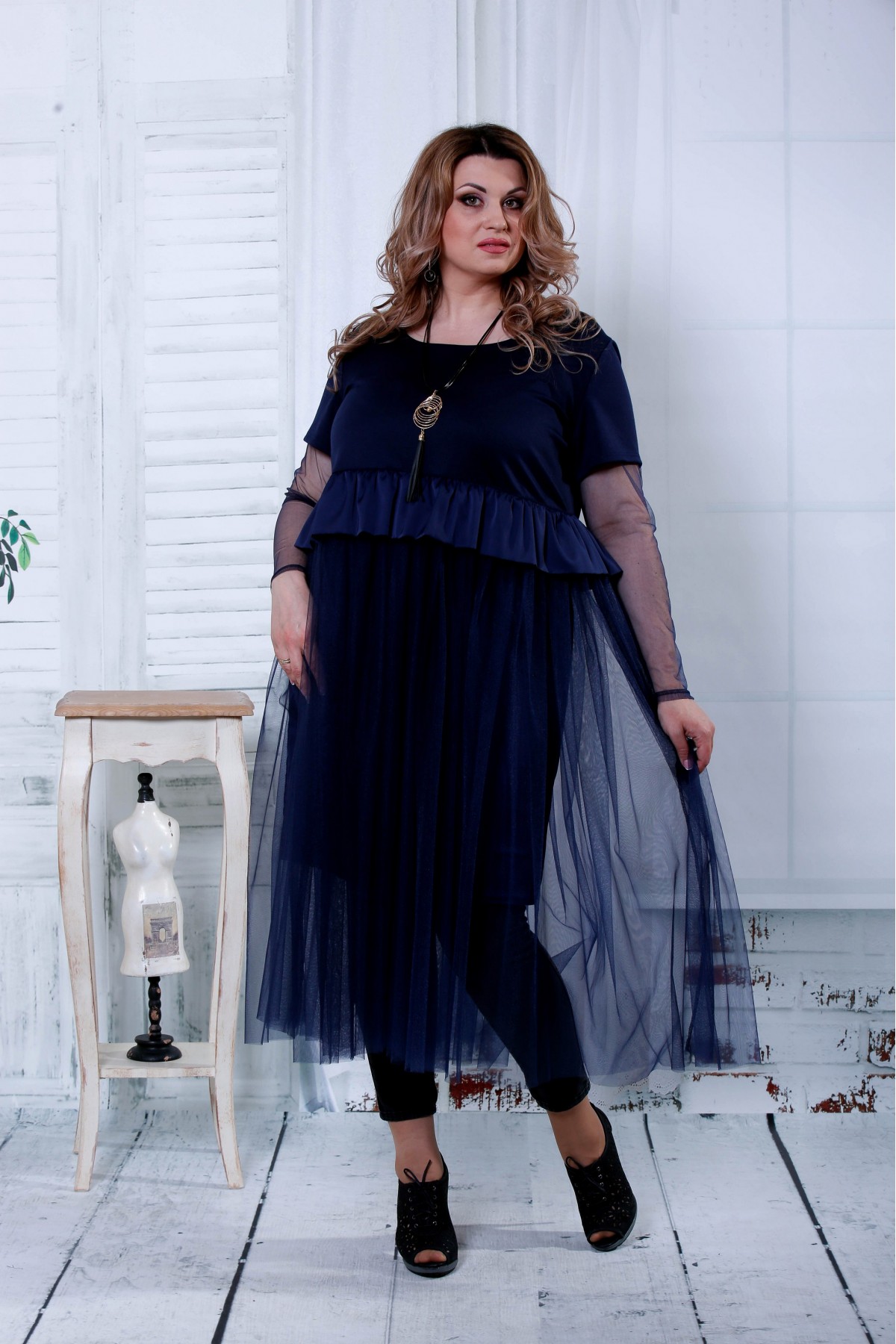 

Платье Maximoda ЕGS0811-3  синий, Платье Maximoda ЕGS0811-3 52 синий