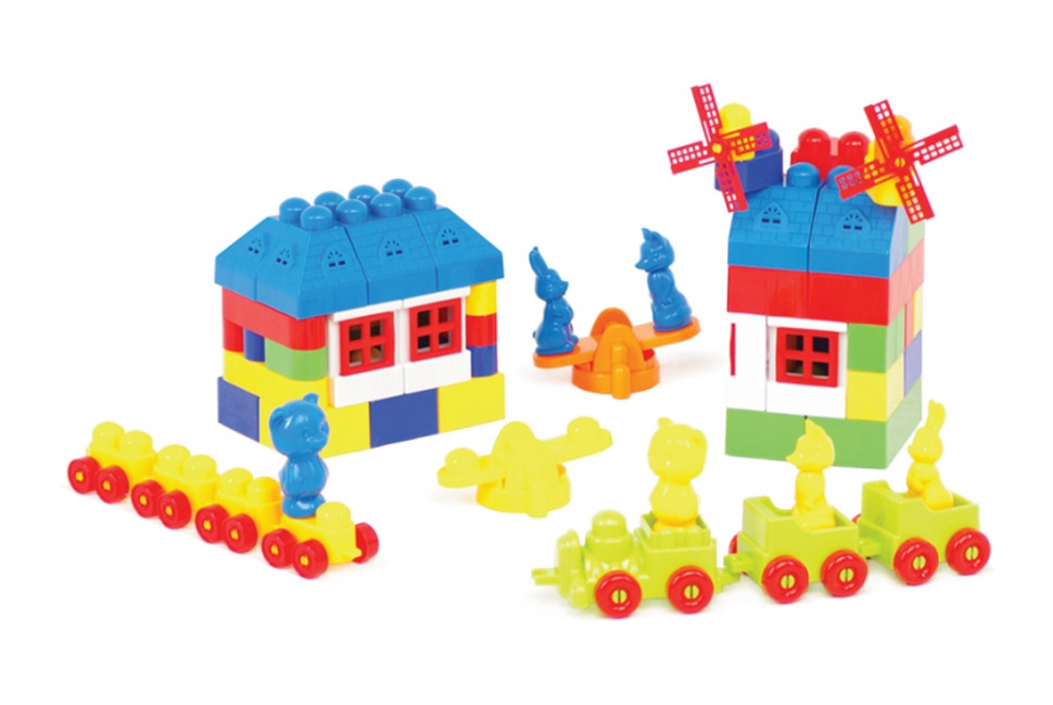 

Пластиковый конструктор Colorplast Мастер Блок №7 105дет. (1-029)