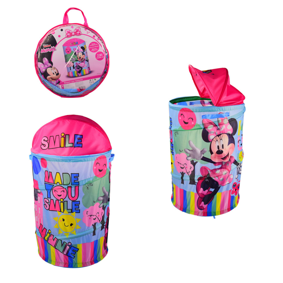 

Корзина для игрушек Bambi D-3510 Minnie Mouse, в сумке, 43х43х60 см
