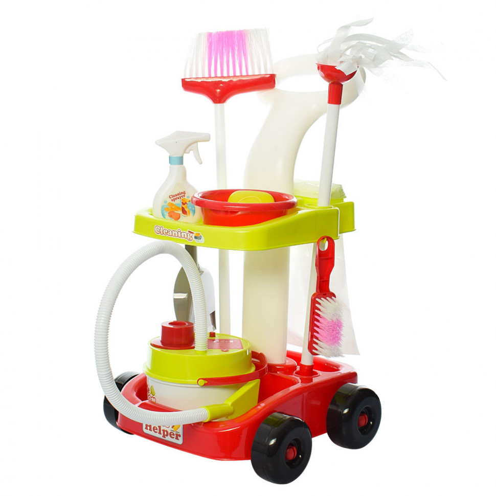 

Игровой набор для уборки 667-34-36 Тележка (Салатовый)