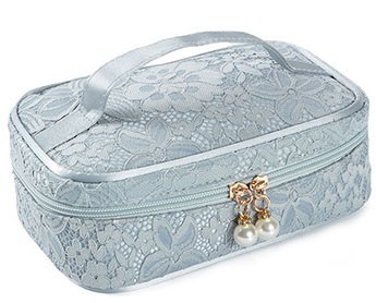 

Косметичка LX-029 ажурная голубая, размер 21*13*7см Cosmo Shop