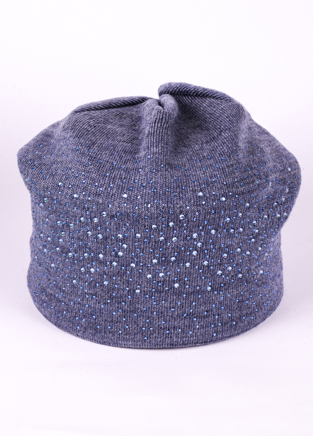 

Шапка женская со стразами "Liza" 3 . Цвет: Св.Джинс